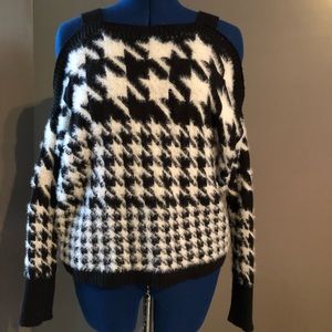 Express cold shoulder sweater